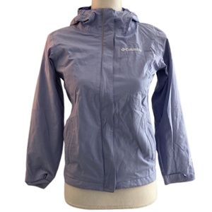 COLUMBIA Arcadia II Rain Jacket Lavender Long Sleeved Youth Medium